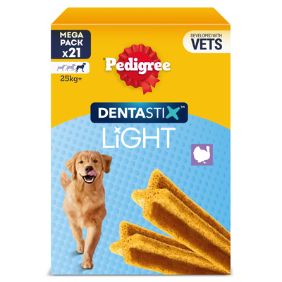 PEDIGREE DentaStix Light Daily Dental Chews Large Dog 21pc Sticks